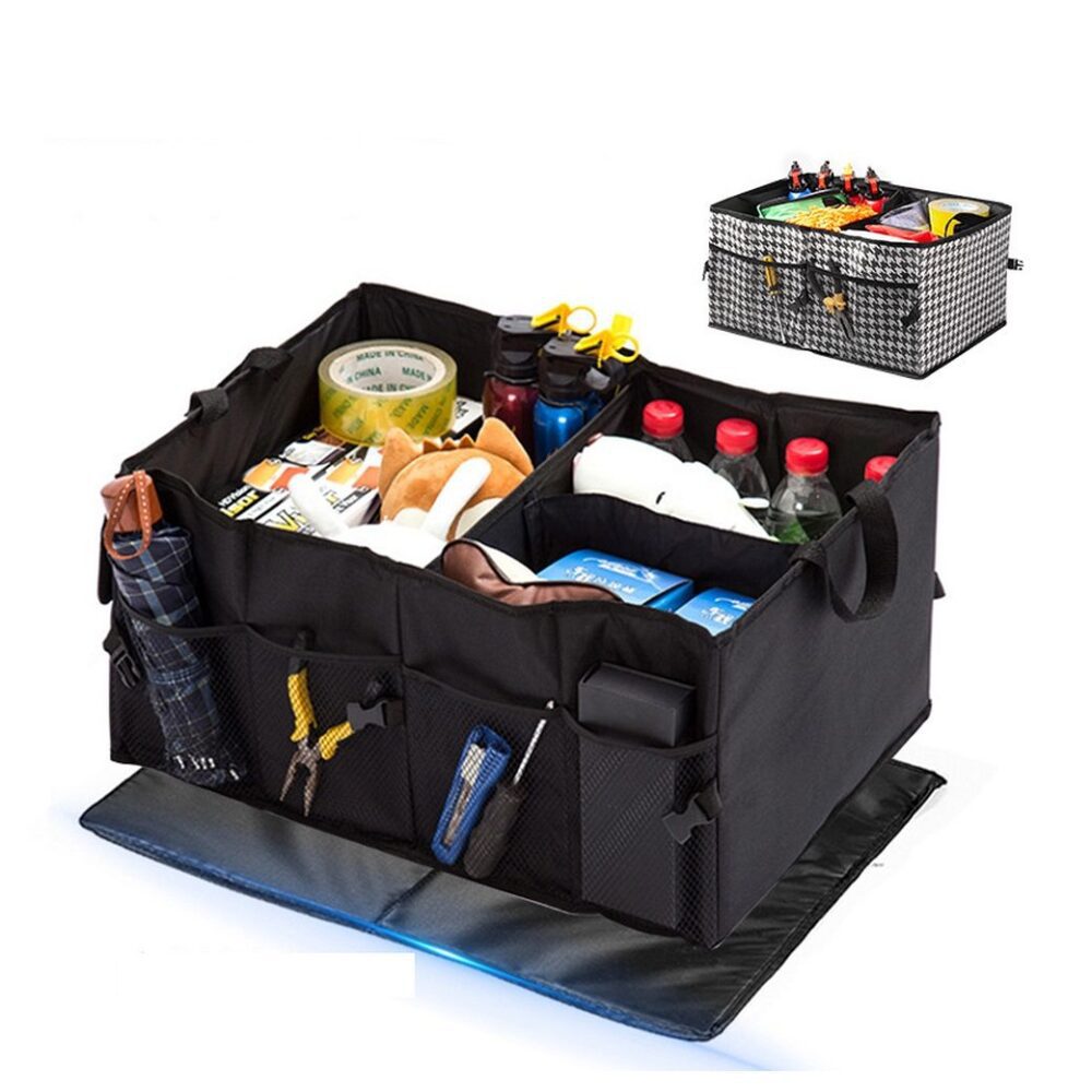 776f7ce6a1783ecb2b98fc74bf6afe25 Foldable car boot storage container (Oxford material) black