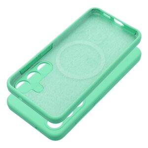 Case SILICONE 2mm for SAMSUNG S25 Edge compatible with MagSafe mint