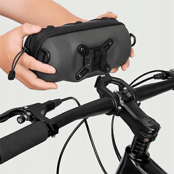 7876bc5ffd7811727e3785be20cba714 WILDMAN traveling bag for bike handlebars with zipper 2L GD7X green