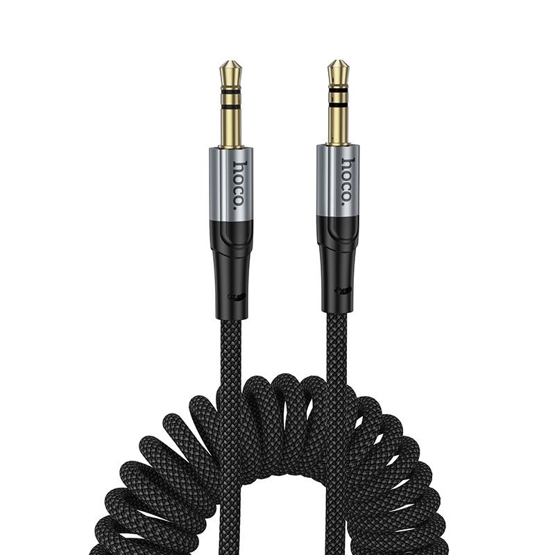 78f2d22648bb854d9e88d4c82d17121f Cable AUX Jack 3,5 mm to Jack 3,5 mm Hoco 1,5 m UPA33 black