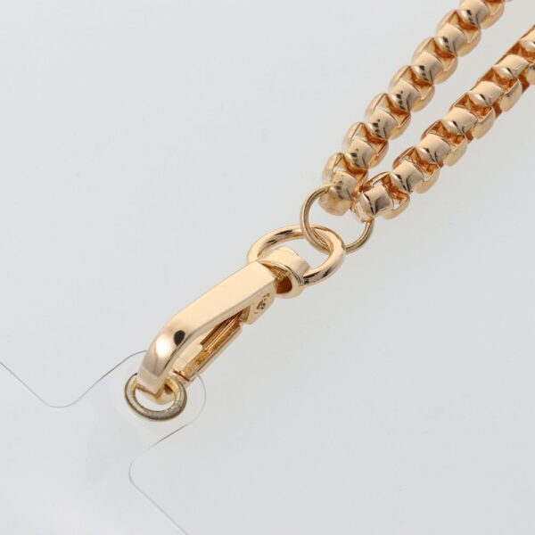 CHAIN #82 Phone lanyard, Phone pendant / cord length 80cm (40cm in the loop) / on neck - gold