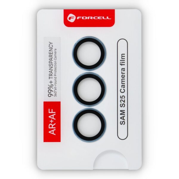 Forcell Premium Camera Lens Tempered Glass - for Samsung Galaxy S25 Icy Blue