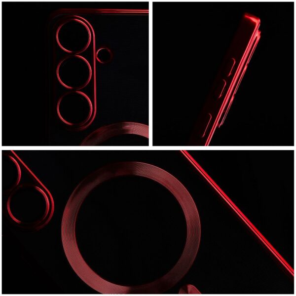7bd4745ced368d775659b19f409aab8c ELECTRO MAG COVER case compatible with MagSafe for SAMSUNG S25 Edge red