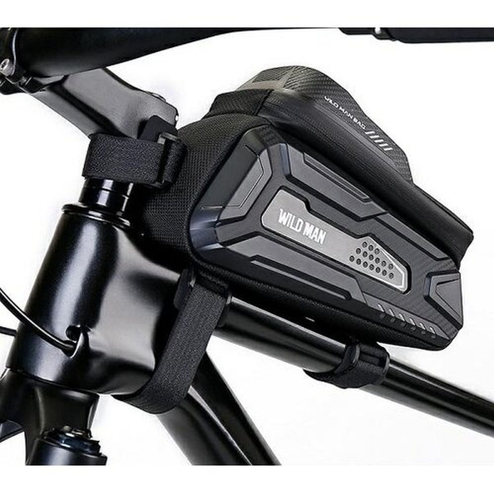 7be693883de1ec9c15baa34f72a79ba1 WILDMAN traveling bag for bike frame with zipper 2L (4 "- 7") M30 black