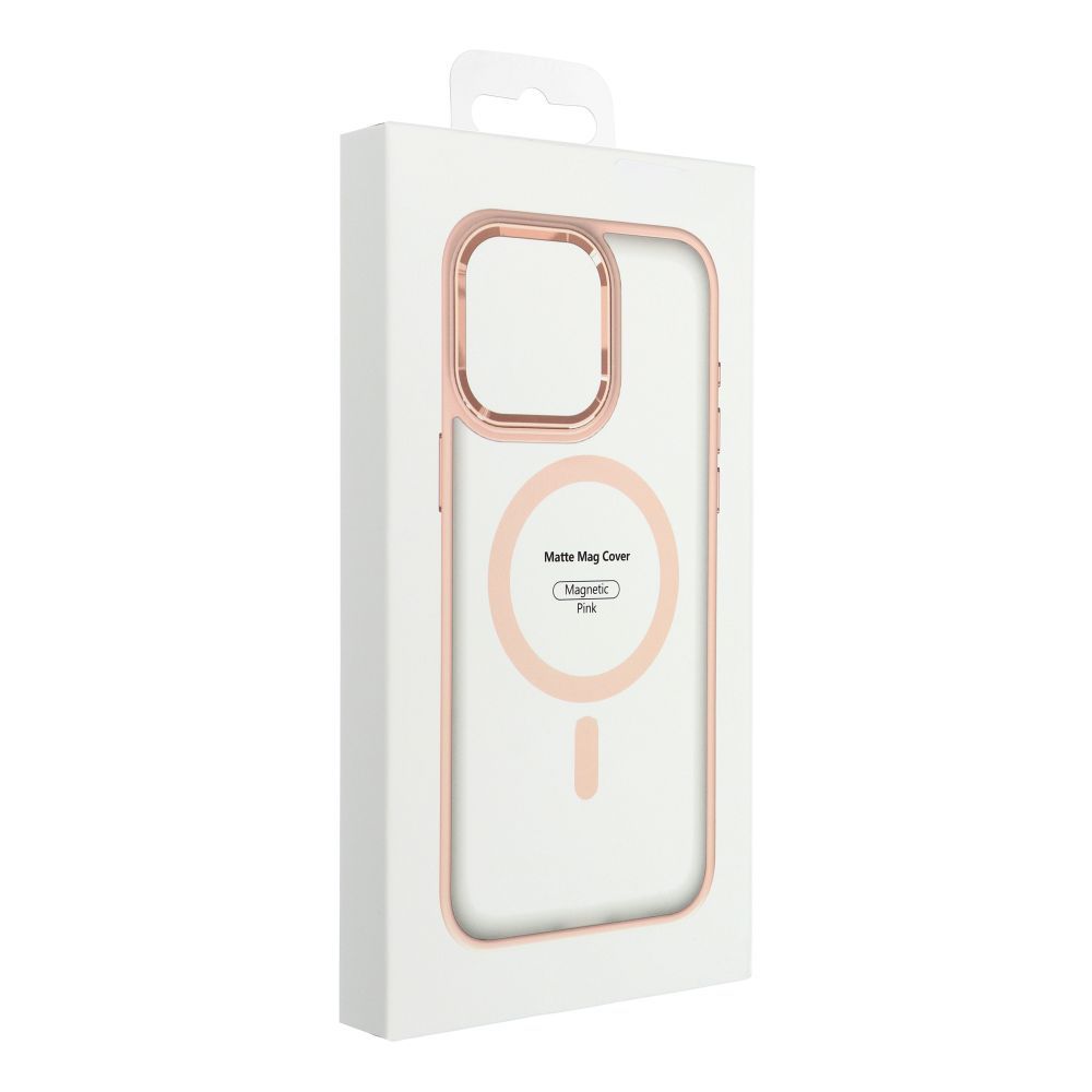 MATTE MAG COVER case compatible with MagSafe for IPHONE 14 pink