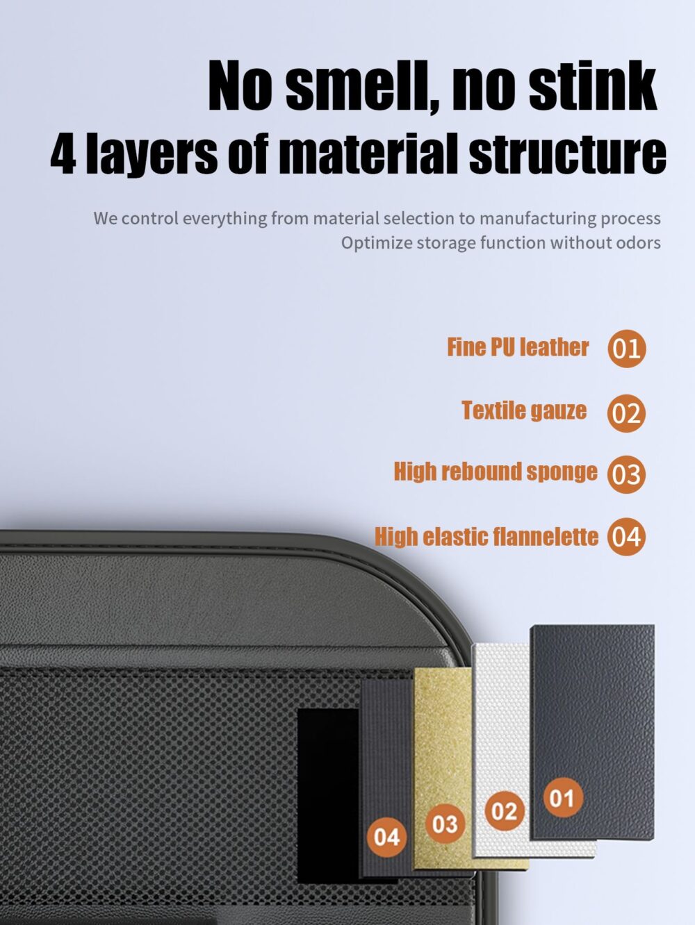 7c9b1396da7285ba956304f605c0456e Foldable Car organizer for front seats with compartments D03-B black