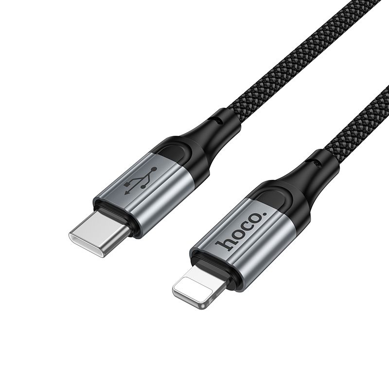 Cable USB C to Lightning Hoco PD 2,4A 1,5 m X121 black
