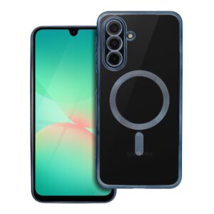 ELECTRO MAG COVER case compatible with MagSafe for SAMSUNG A26 titanium blue