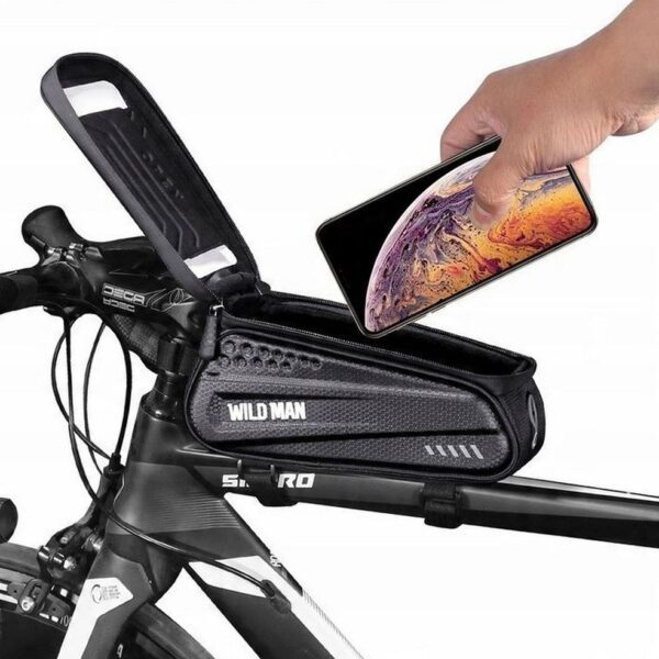 7f37a25b2f2dae047633e6d3671a090c WILDMAN traveling bag for bike frame with zipper 1L EX black