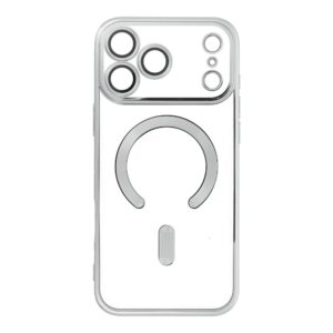 ELECTRO MAG COVER case compatible with MagSafe for IPHONE 17 Pro Max silver