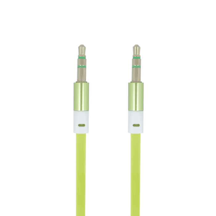 Forever audio cable jack 3,5mm - jack 3,5mm 1,0 m green