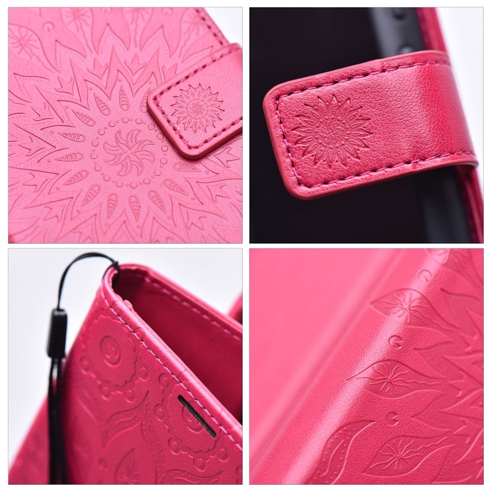 818efac603610cffd27b12e393189bbc MEZZO Book case for MOTOROLA G56 mandala magenta