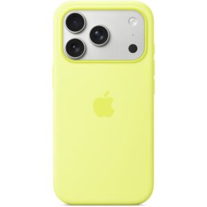 iPhone 17 Pro Silicone Case with MagSafe – Neon Yellow