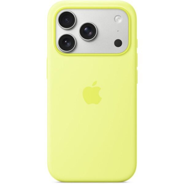 iPhone 17 Pro Silicone Case with MagSafe – Neon Yellow