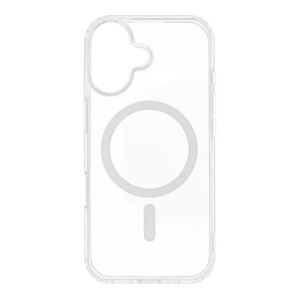 Drop Glue Colorful Ring Mag Cover compatible with MagSafe for IPHONE 17 white