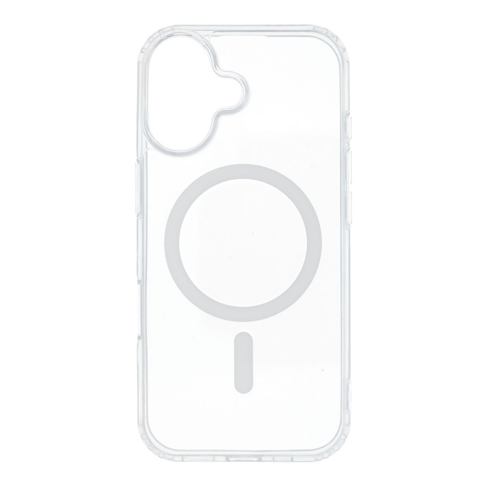 Drop Glue Colorful Ring Mag Cover compatible with MagSafe for IPHONE 17 white
