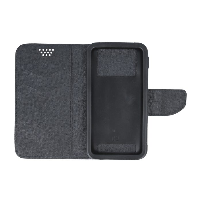 85333_oryg Smart Universal Fancy Silicon case 5,5" 87x159 black-gold