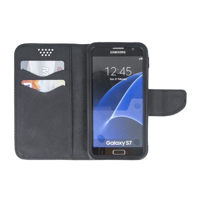 85334_oryg Smart Universal Fancy Silicon case 5,5" 87x159 black-gold