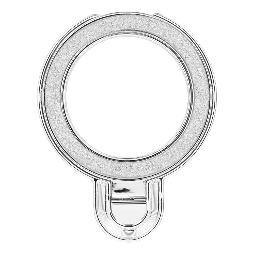 8540b6fa9149cfa7bc05be9e8042932f Phone stand CIRCLE GLITTER - stick-on - silver