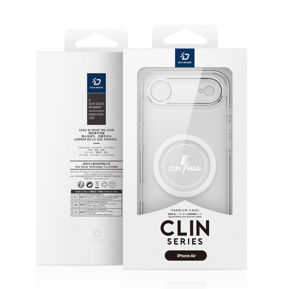880591f7e2e9dedc3db5c02be1bfa44f DUX DUCIS case CLIN MAG compatible with MagSafe for IPHONE 17 AIR transparent