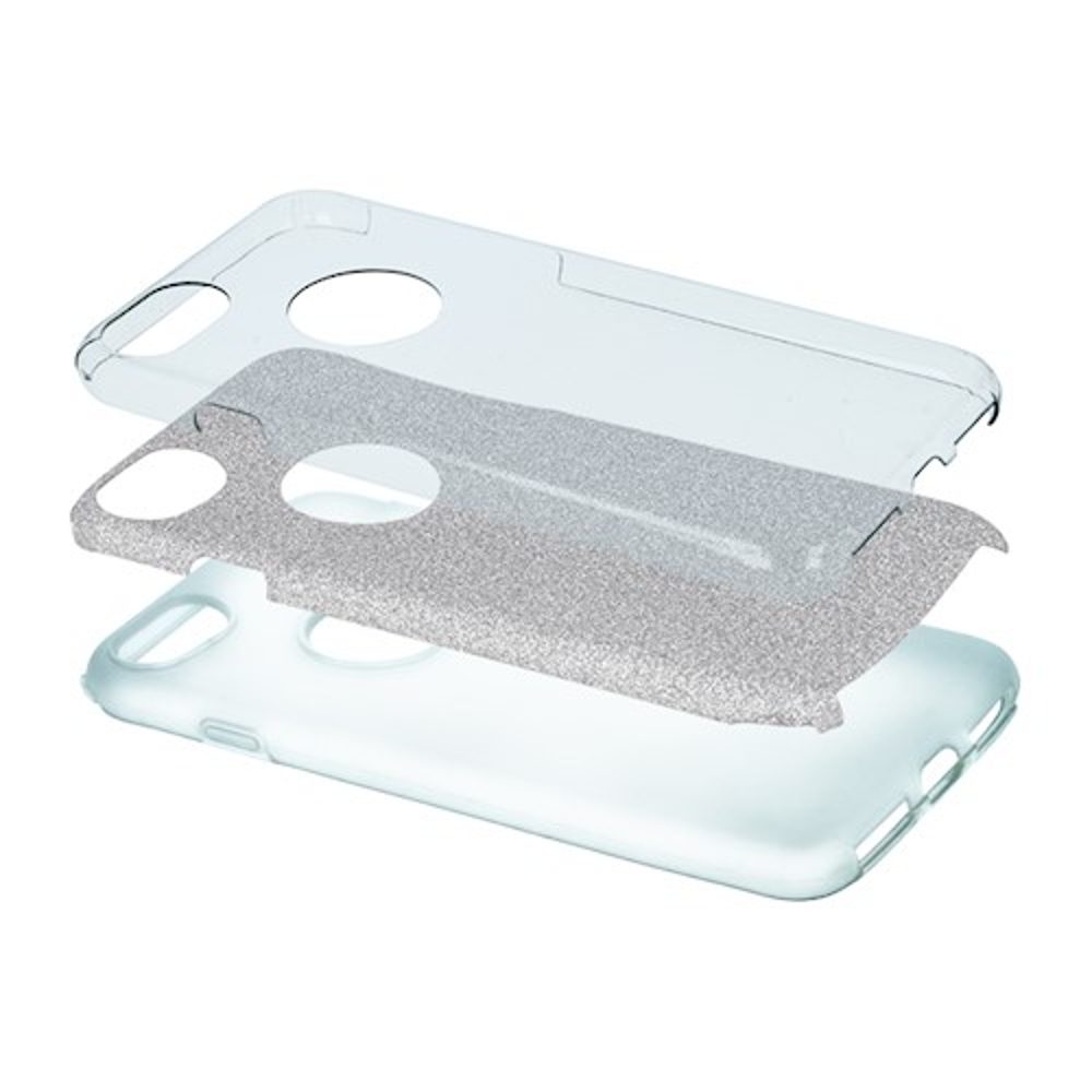 89567_oryg Glitter 3in1 case for iPhone 12 / 12 Pro 6,1" silver