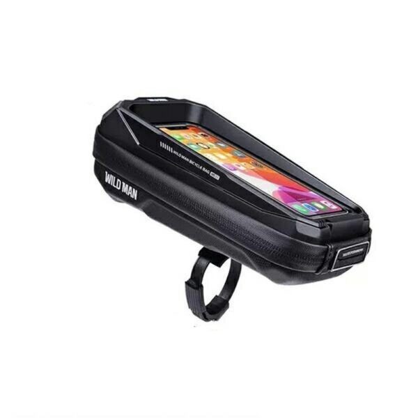 8a75abcd8ff79caf7acb430f16fb08b7 WILDMAN traveling bag for bike frame with zipper 0,6L (4 "- 7") MS33 black