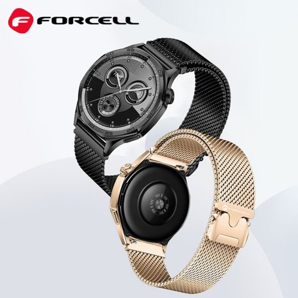 8a9001436b6d5df2dce895364d60c811 FORCELL F-DESIGN FS10 stailess steel strap for SAMSUNG Watch 22 mm gold