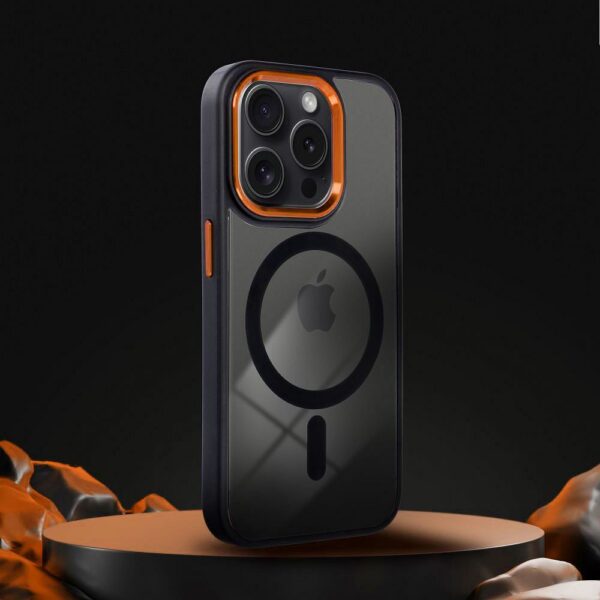 8aeab0eb494a06fb08cbc9044b72b8f6 COLOR EDGE MAG COVER case compatible with MagSafe for IPHONE 14 black gold