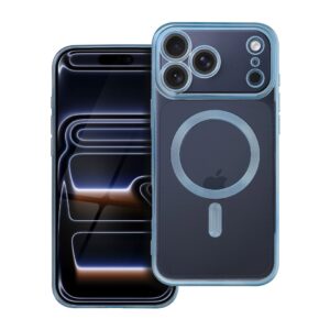 ELECTRO MAG COVER case compatible with MagSafe for IPHONE 17 Pro Max (full ring) blue