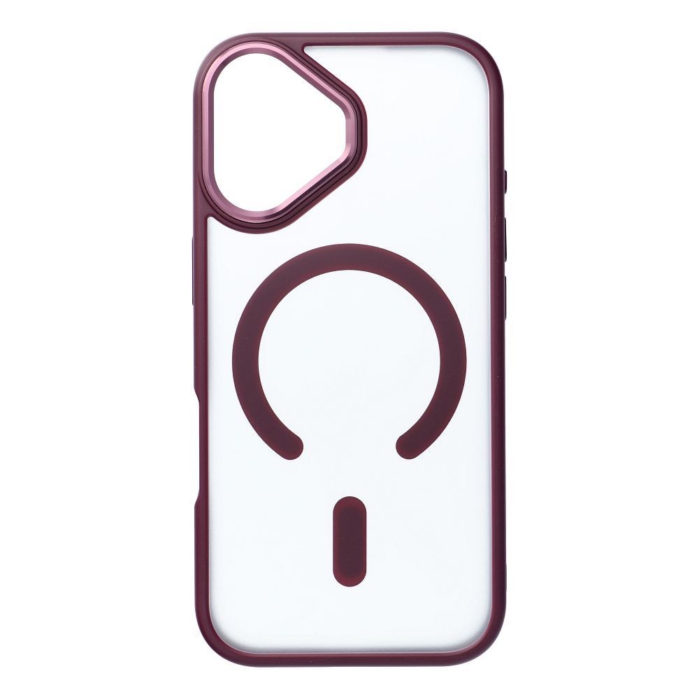 MATTE MAG COVER case compatible with MagSafe for IPHONE 17 plum red
