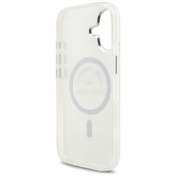 KARL LAGERFELD case for IPHONE 17 compatible with MagSafe KLHMP17SHKRSGPT (IML Karl RSG Logo) transparent
