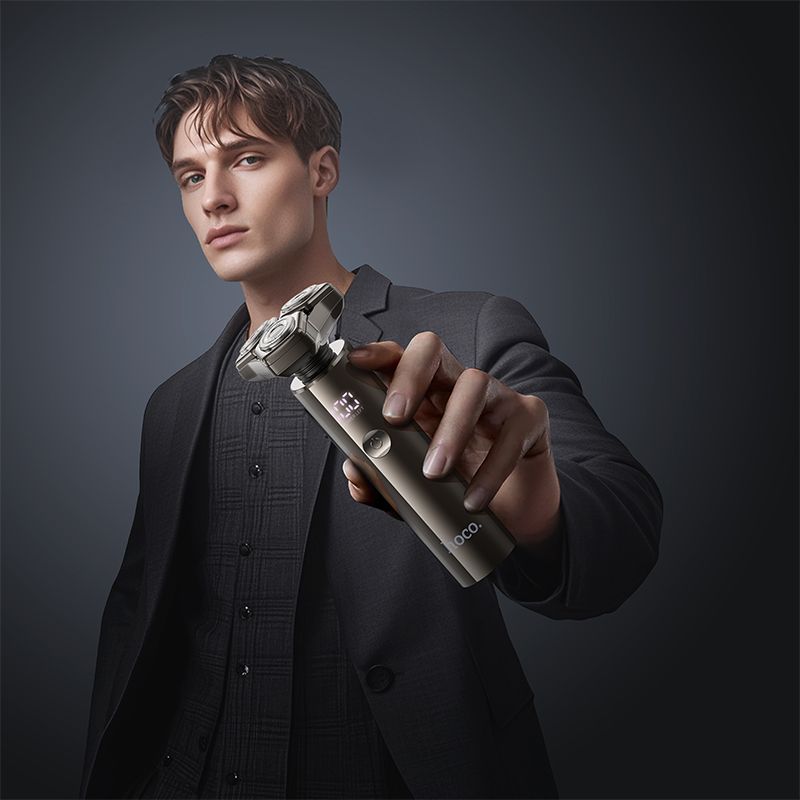 Shaving set 3in1 Hoco HP36 metal gray