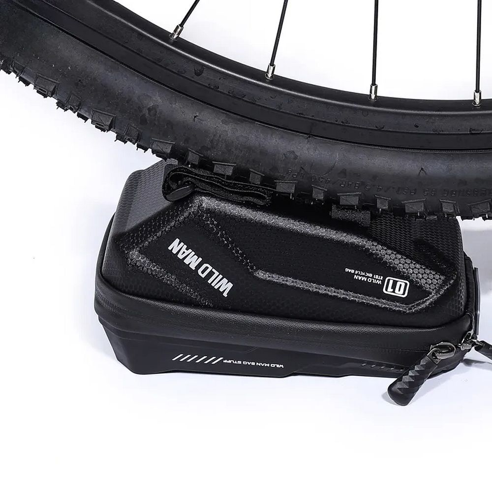 8f85a18d1f7b10d685e9ff76c7604233 WILDMAN traveling bag for bike handlebars with zipper 1L (4 "- 7") XT1 black