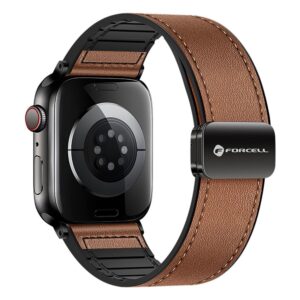 9031a744bad202756df4ffcc0651c432 FORCELL F-DESIGN FA21 eco leather strap for APPLE Watch 38 / 40 / 41 mm brown