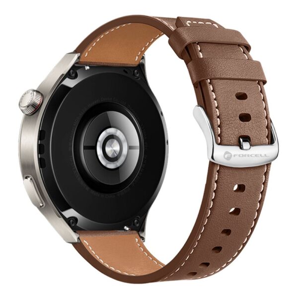 90f3e5ff757ea02a93c5ec8516396c8b FORCELL F-DESIGN FS21 eco leather strap for SAMSUNG Watch 22 mm brown