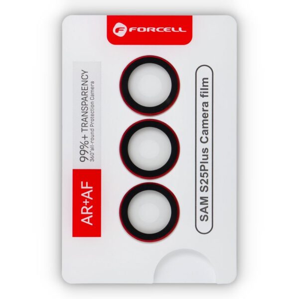 93c69da6b3350ed593a2cde9405deac4 Forcell Premium Camera Lens Tempered Glass - for Samsung Galaxy S25 Plus Silver Shadow