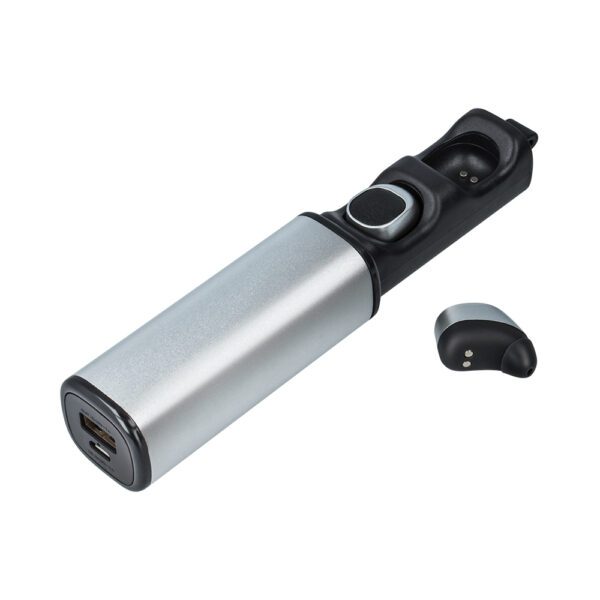 Forever bluetooth headset TWE-200 with charging case silver