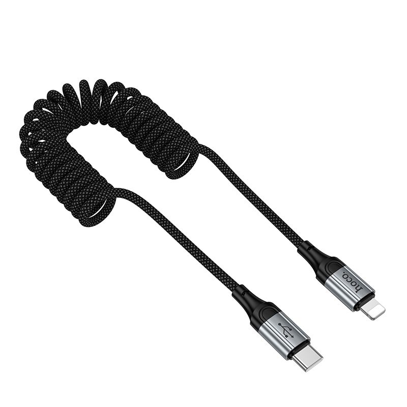 Cable USB C to Lightning Hoco PD 2,4A 1,5 m X121 black