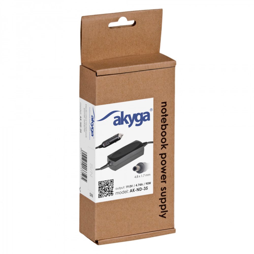 97637_oryg Akyga AK-ND-35 car notebook power supply dedicated for HP 19V | 4,74 A | 90W | 4,8 x 1,7 mm)