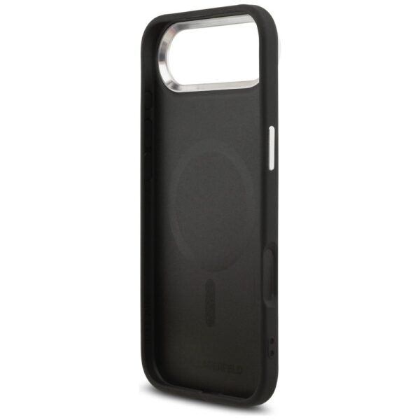KARL LAGERFELD case for IPHONE 17 Air compatible with MagSafe KLHMP17MPSMLRCHK (PU Choupette Pin) black