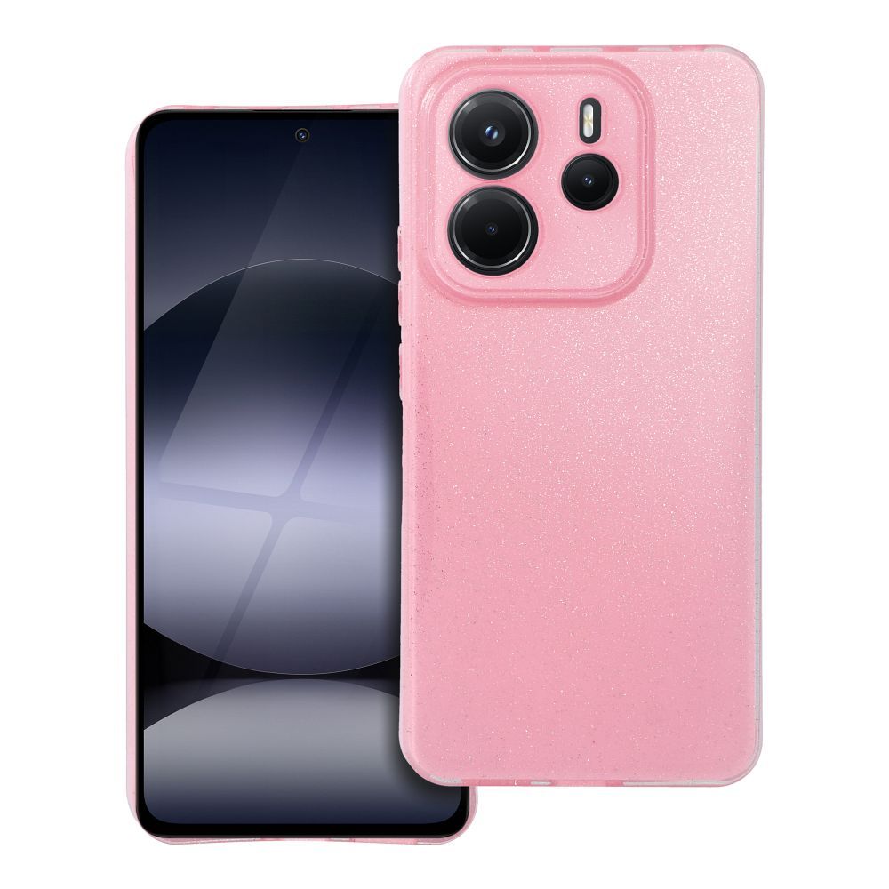 9899a594d1d5de490fa51eca39f28550 CLEAR CASE 2 mm BLINK for XIAOMI Redmi NOTE 14 4G (GLOBAL - 164,84mm x 78,15mm x 8,16mm) pink