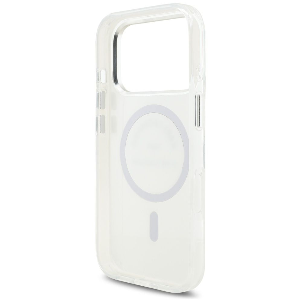 9a110d60526deff1d4c28ed2a4b70936 KARL LAGERFELD case for IPHONE 17 Pro compatible with MagSafe KLHMP17LHKRSGPT (IML Karl RSG Logo) transparent