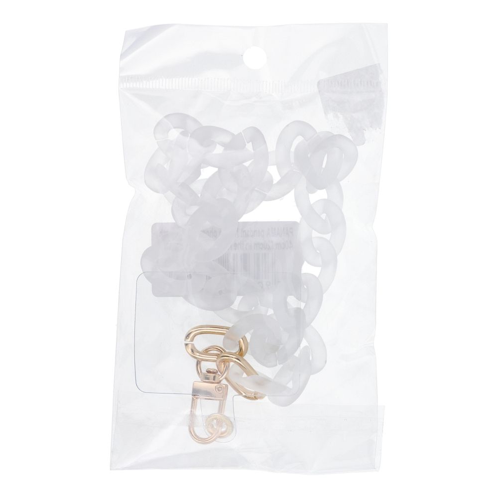 PANAMA Phone lanyard, Phone pendant / cord length 40cm (20cm in the loop) / on wrist - white