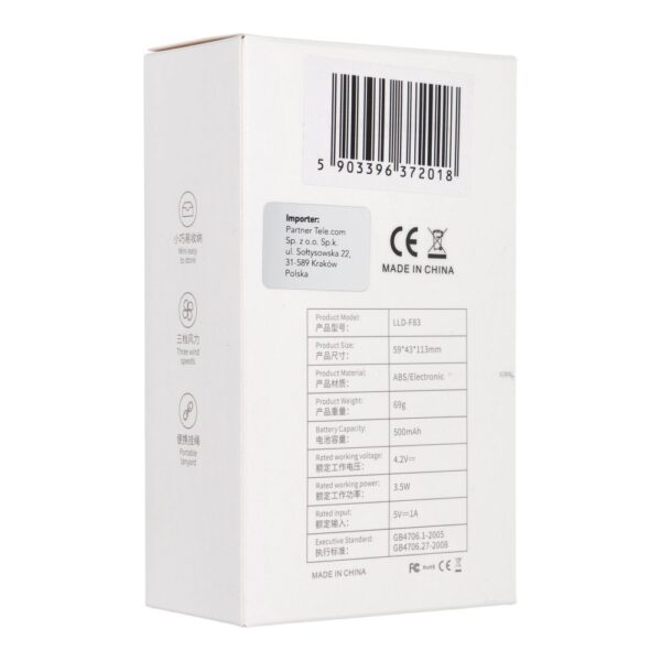 Portable fan LLD-F83F pink