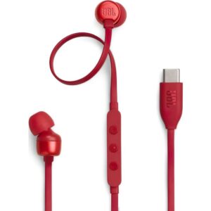 Wire earphones USB C JBL Tune 310C red