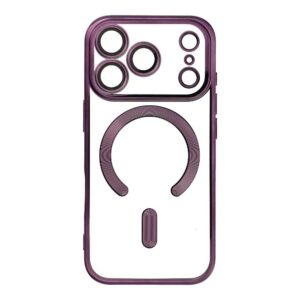 ELECTRO MAG COVER case compatible with MagSafe for IPHONE 17 Pro deep purple