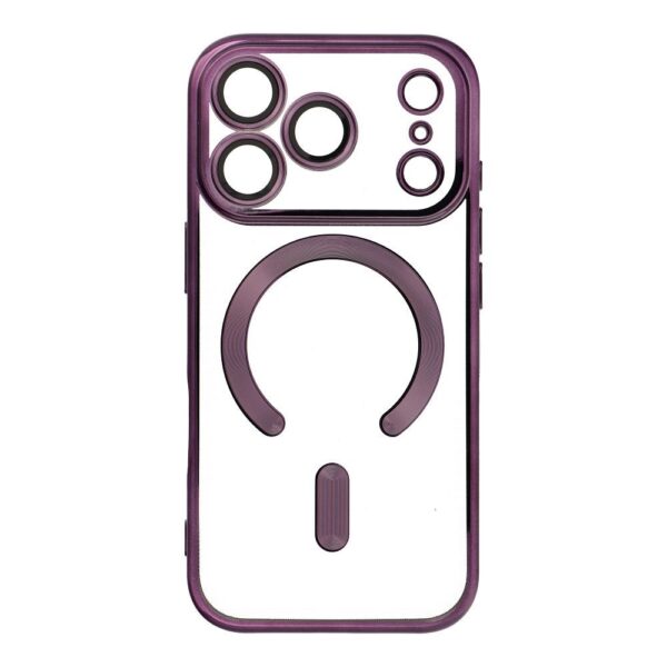 9fdb113e39045640fc26c8845fee0a13 ELECTRO MAG COVER case compatible with MagSafe for IPHONE 17 Pro deep purple