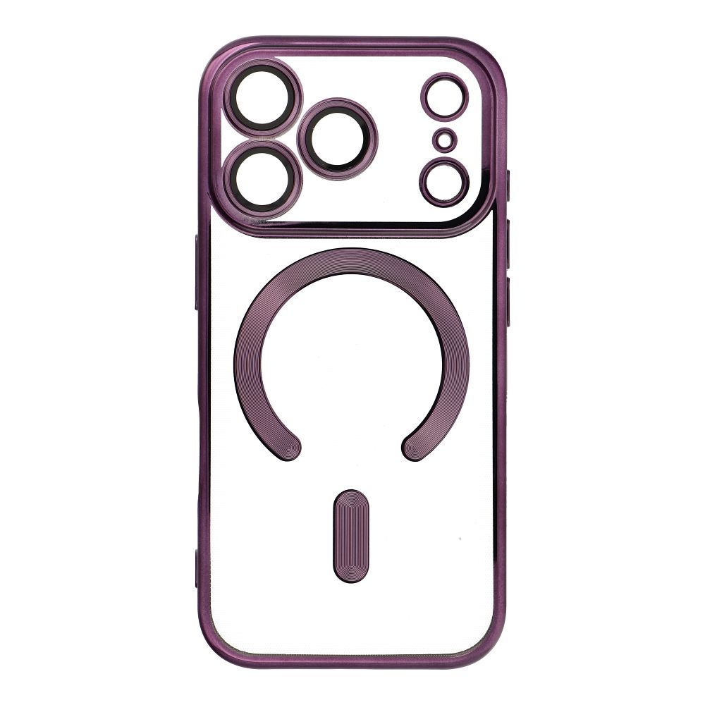 9fdb113e39045640fc26c8845fee0a13 ELECTRO MAG COVER case compatible with MagSafe for IPHONE 17 Pro deep purple