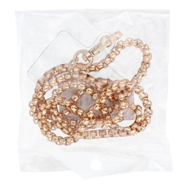 CHAIN #82 Phone lanyard, Phone pendant / cord length 80cm (40cm in the loop) / on neck - gold