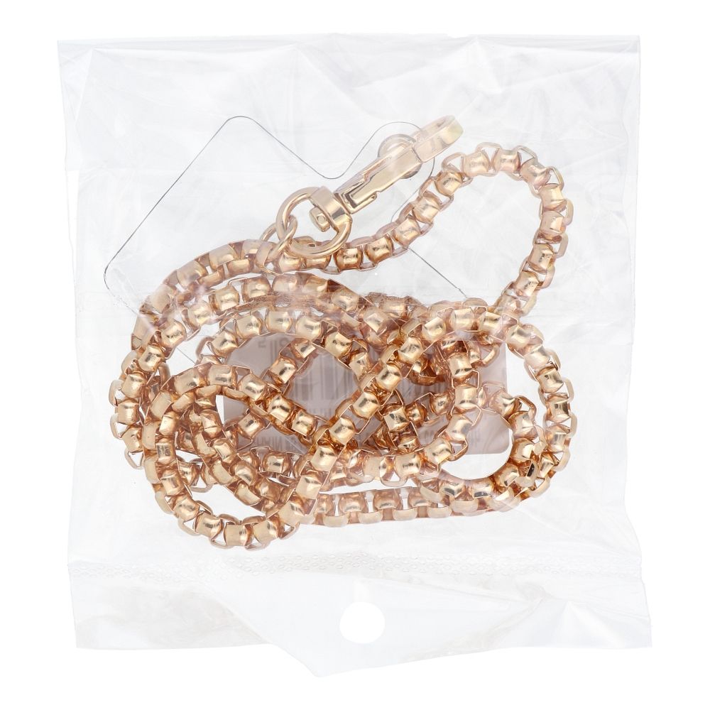 CHAIN #82 Phone lanyard, Phone pendant / cord length 80cm (40cm in the loop) / on neck - gold